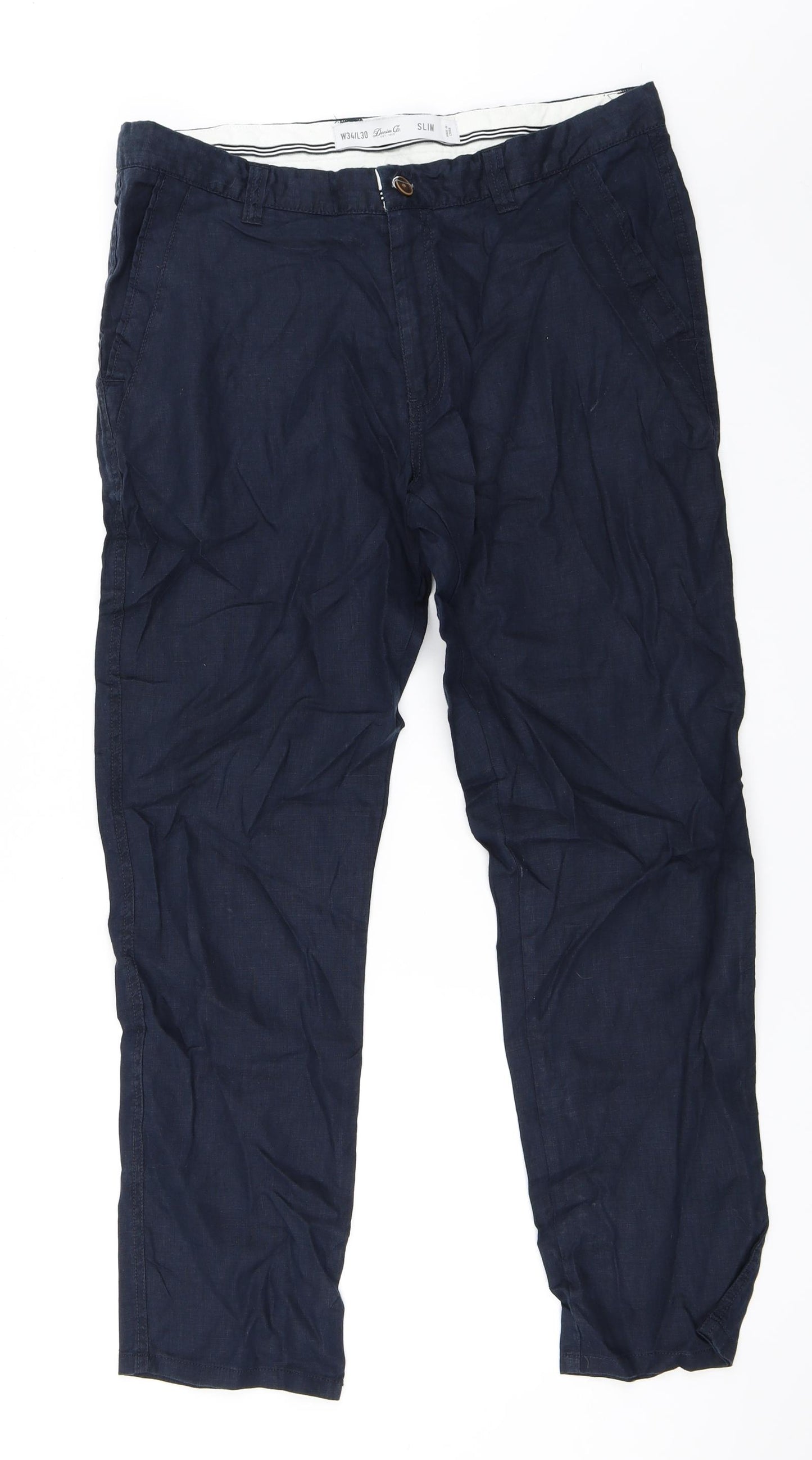 Primark Mens Blue   Trousers  Size 34 in L30 in