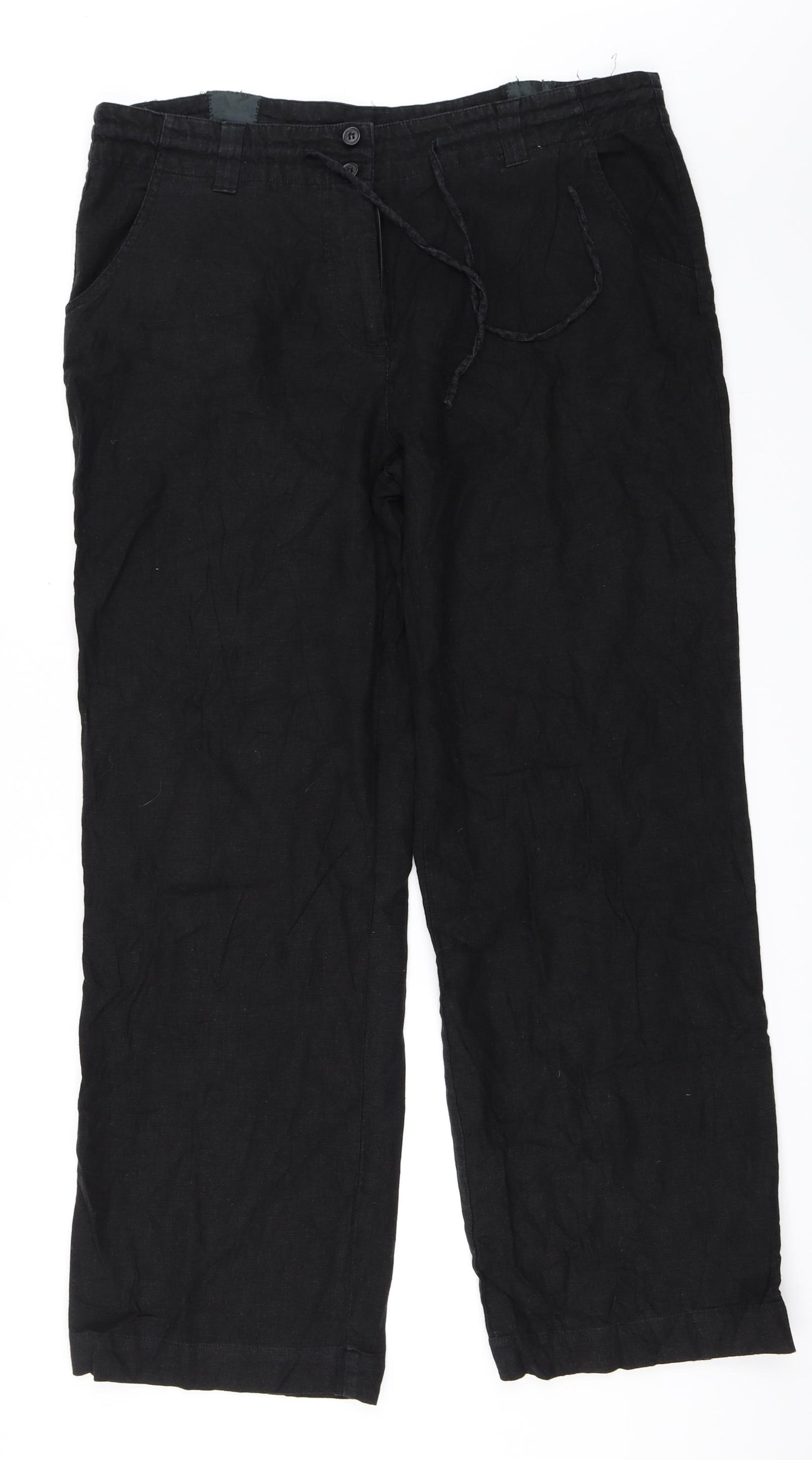 XE Womens Black   Trousers  Size 18 L29 in