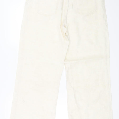 Marks and Spencer Womens Ivory   Trousers  Size 12 L28 in