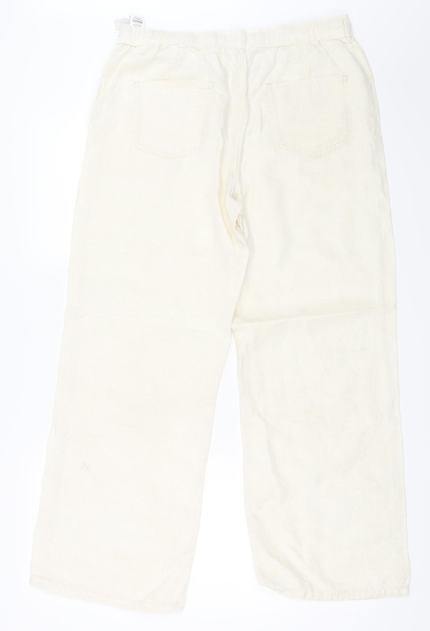 Marks and Spencer Womens Ivory   Trousers  Size 12 L28 in