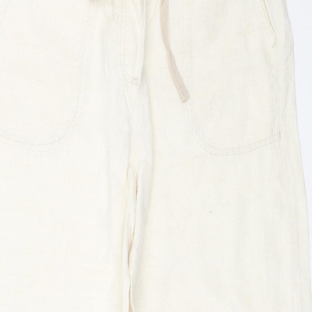 Marks and Spencer Womens Ivory   Trousers  Size 12 L28 in
