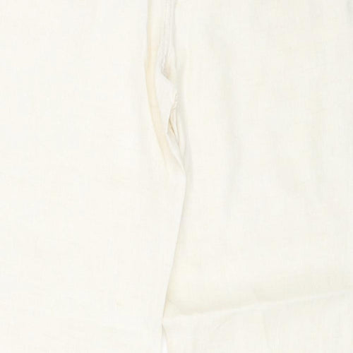 Marks and Spencer Womens Ivory   Trousers  Size 12 L28 in