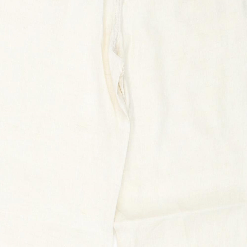 Marks and Spencer Womens Ivory   Trousers  Size 12 L28 in