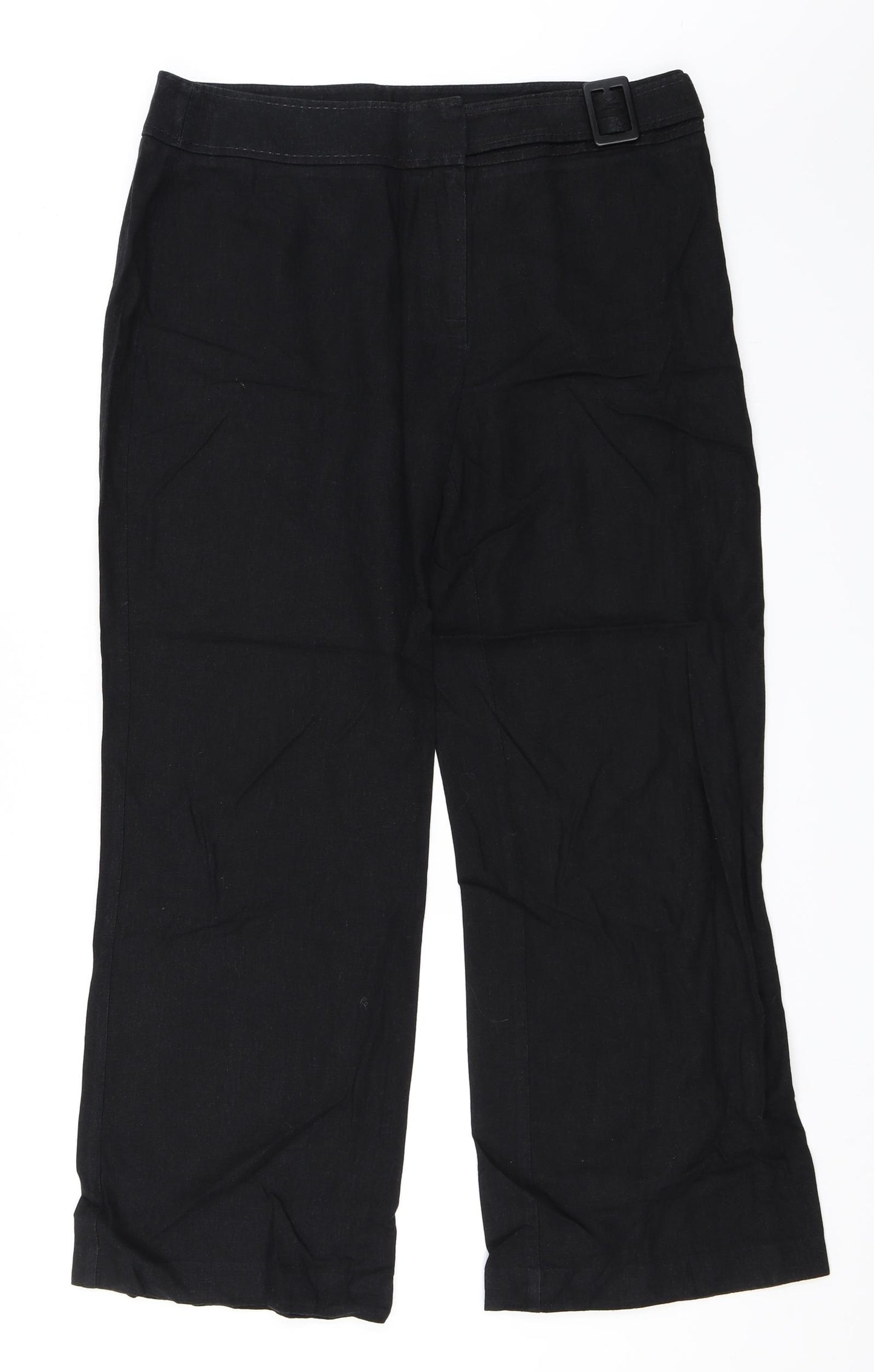 Marks and Spencer Womens Black   Trousers  Size 14 L28 in