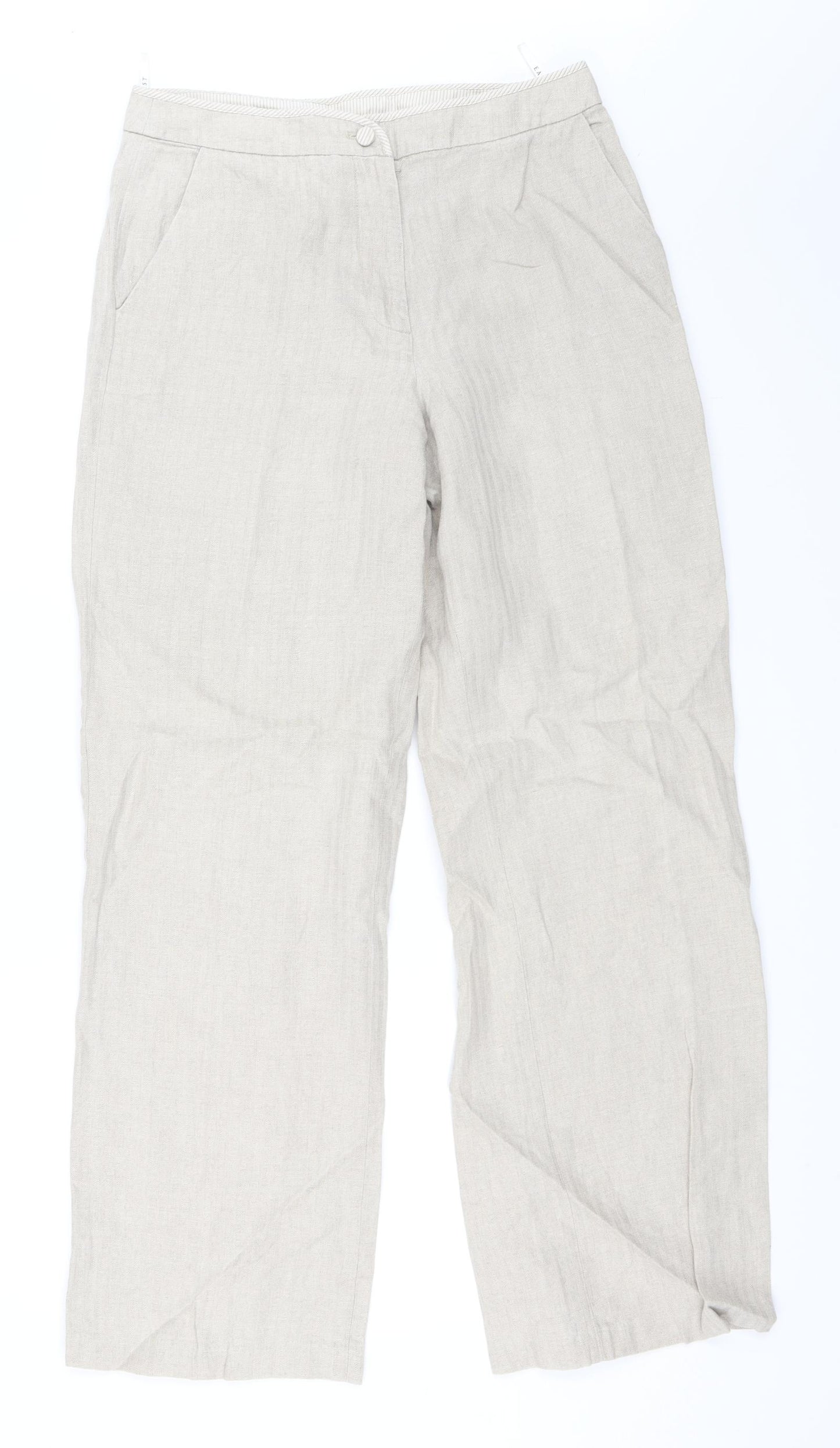 EAST Womens Beige   Trousers  Size 12 L31 in