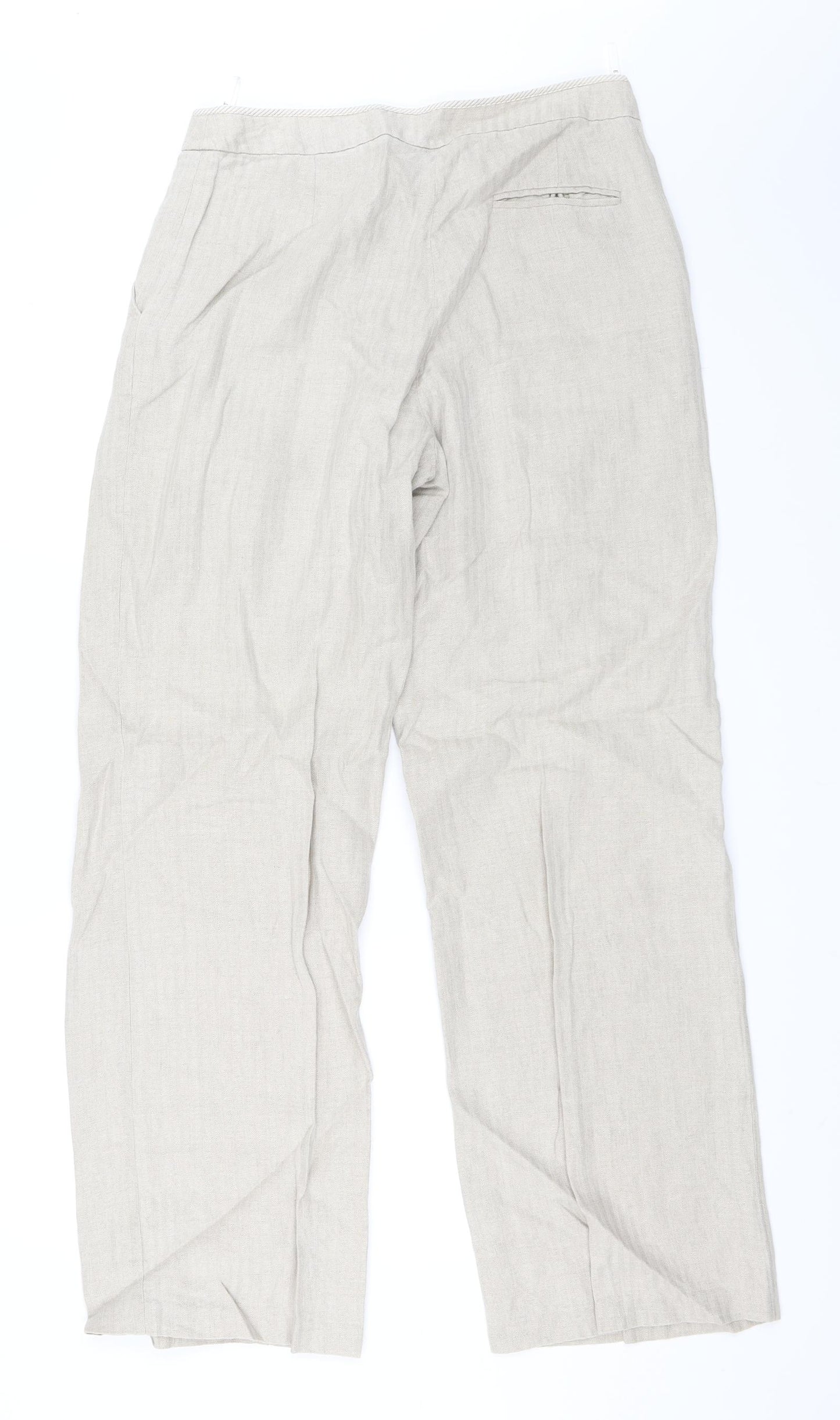 EAST Womens Beige   Trousers  Size 12 L31 in
