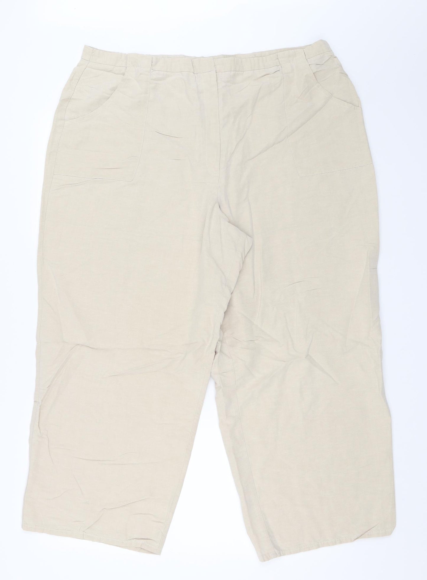 George Womens Beige   Trousers  Size 22 L26 in