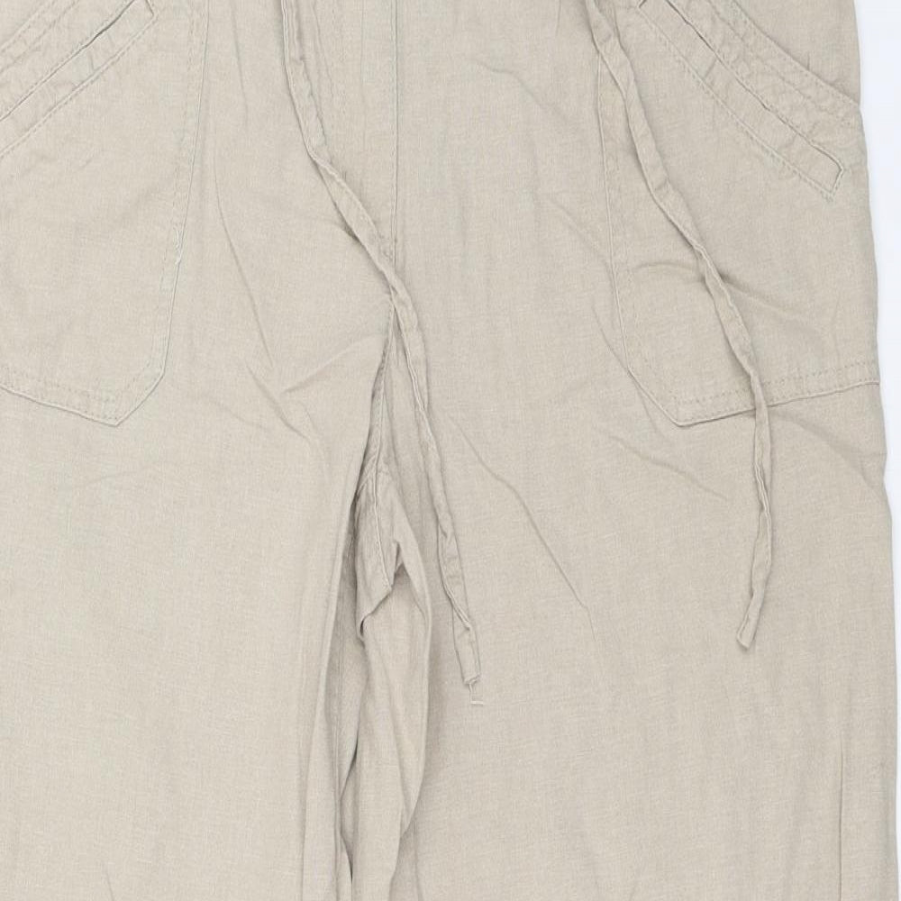 Debenhams Womens Beige   Trousers  Size 14 L28 in