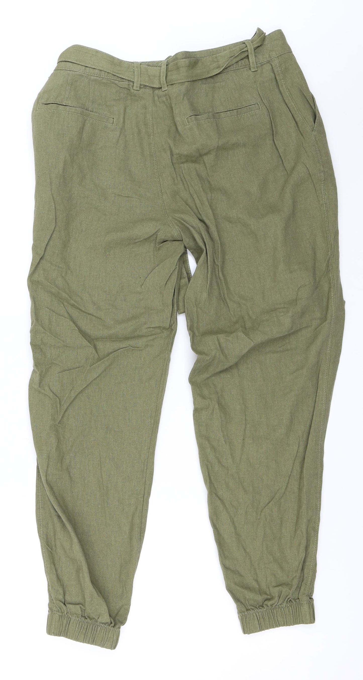 TU Womens Green   Jogger Trousers Size 14 L27 in