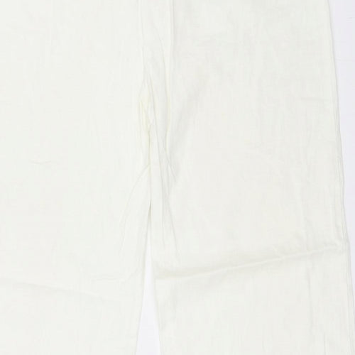 Dunnes Womens Ivory   Trousers  Size 14 L28 in