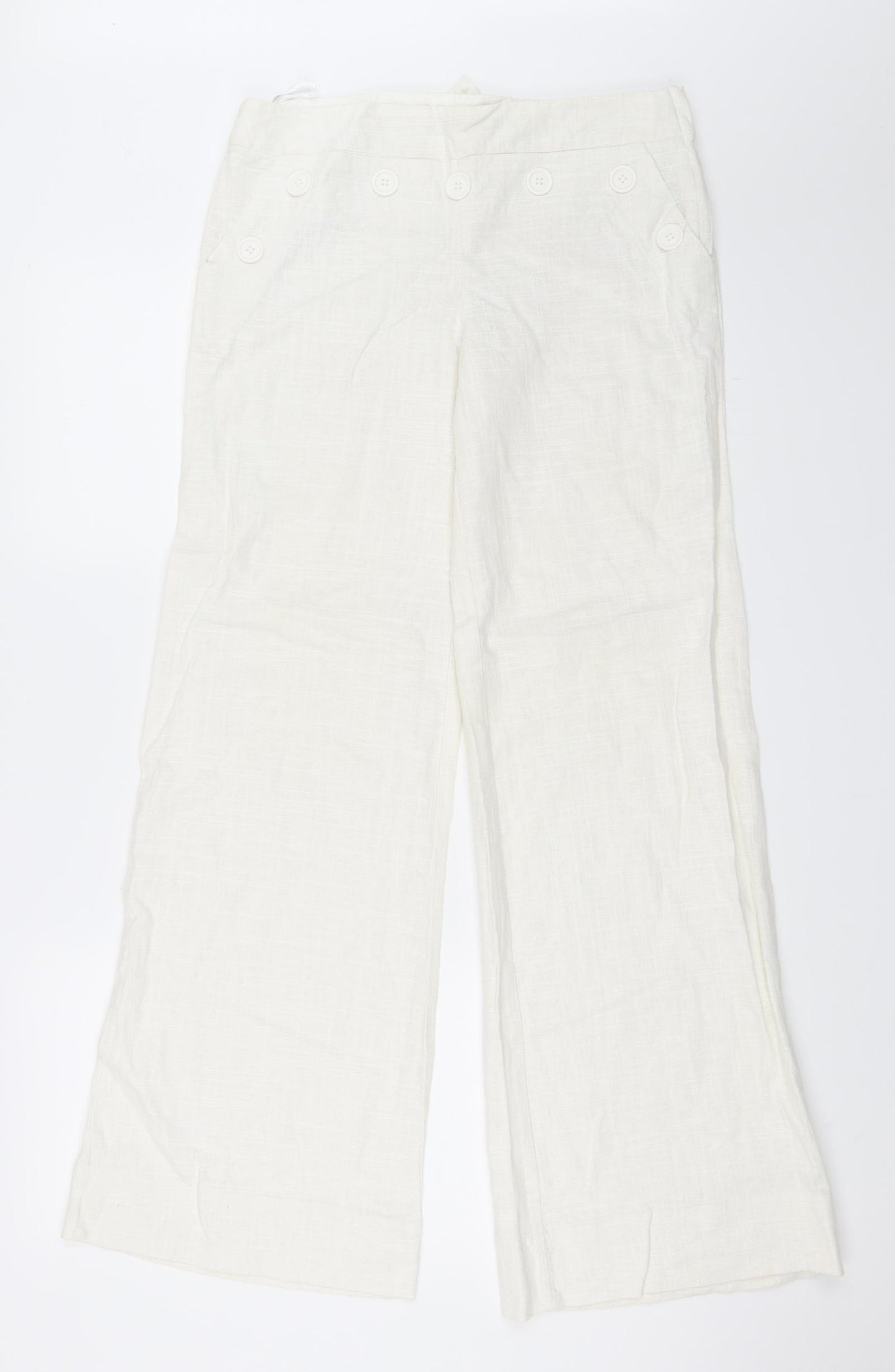 Atmosphere Womens Ivory   Trousers  Size 10 L31 in