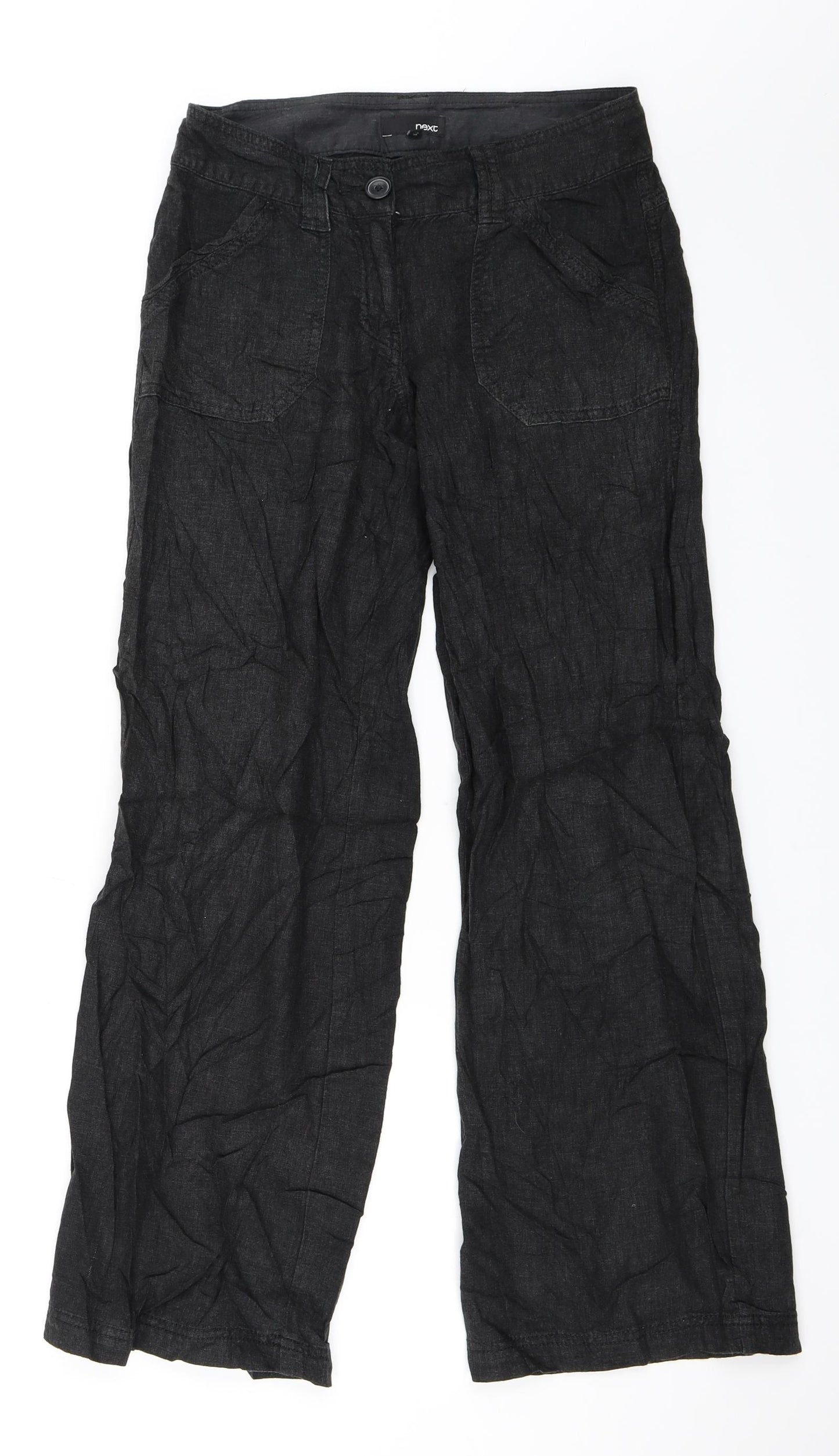 NEXT Womens Black   Trousers  Size 6 L30 in