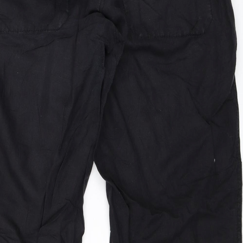 H&M Womens Black   Trousers  Size 40 L31 in