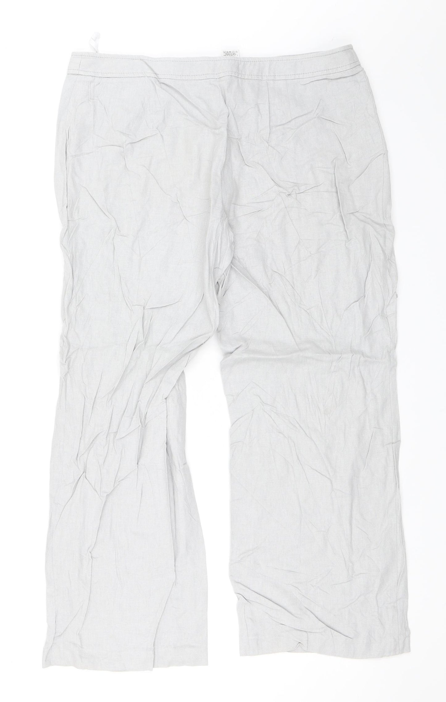 Marks and Spencer Womens Grey   Trousers  Size 14 L27 in