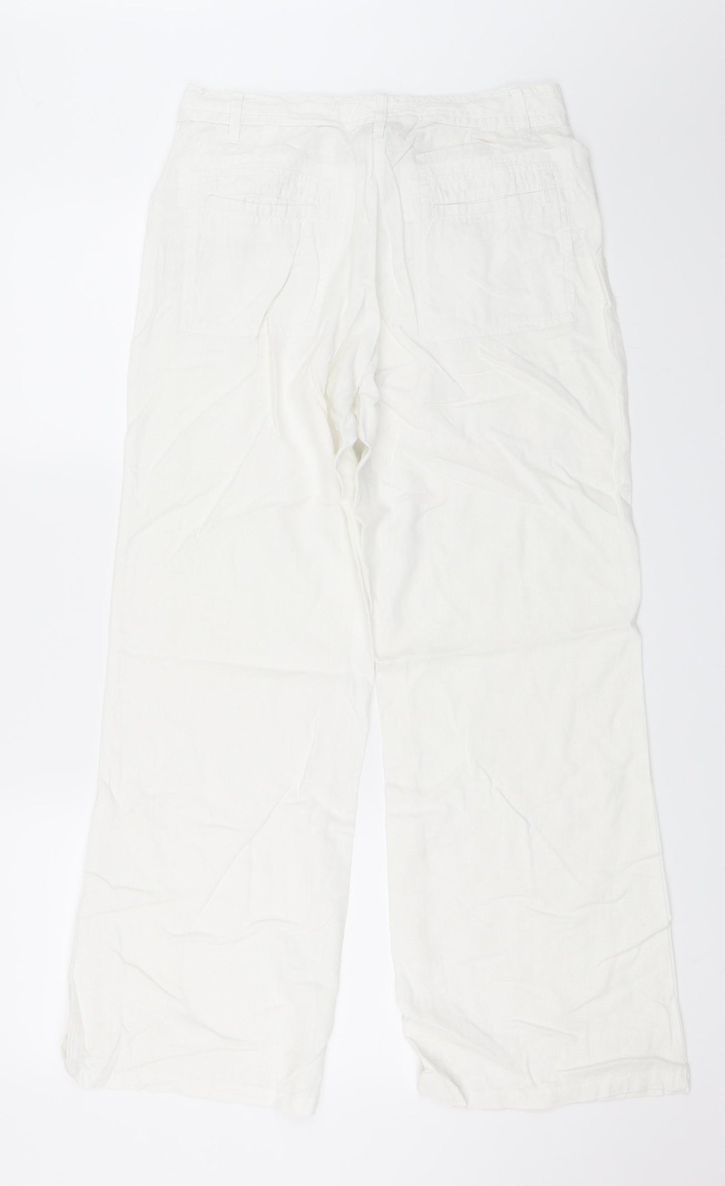Papaya Womens White   Trousers  Size 10 L29 in