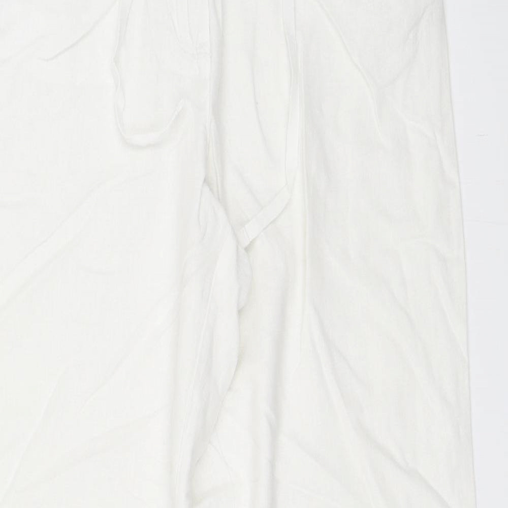 Papaya Womens White   Trousers  Size 10 L29 in