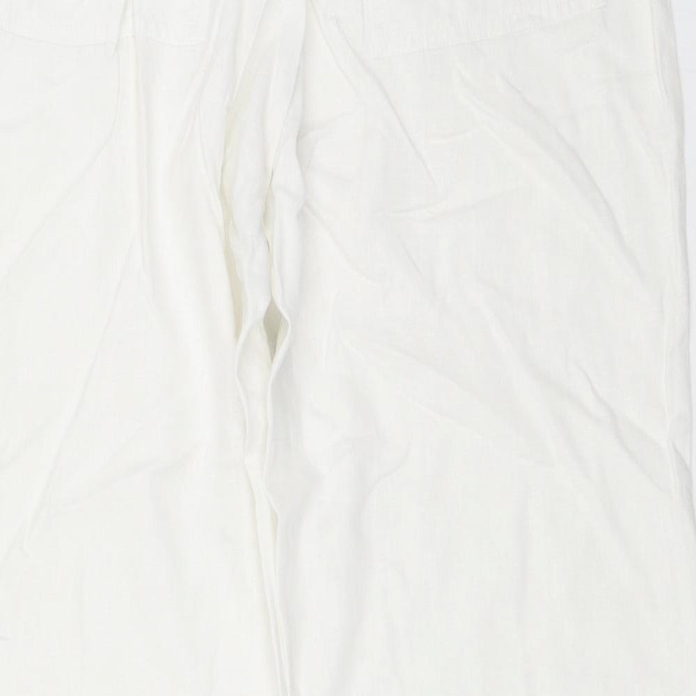 Papaya Womens White   Trousers  Size 10 L29 in