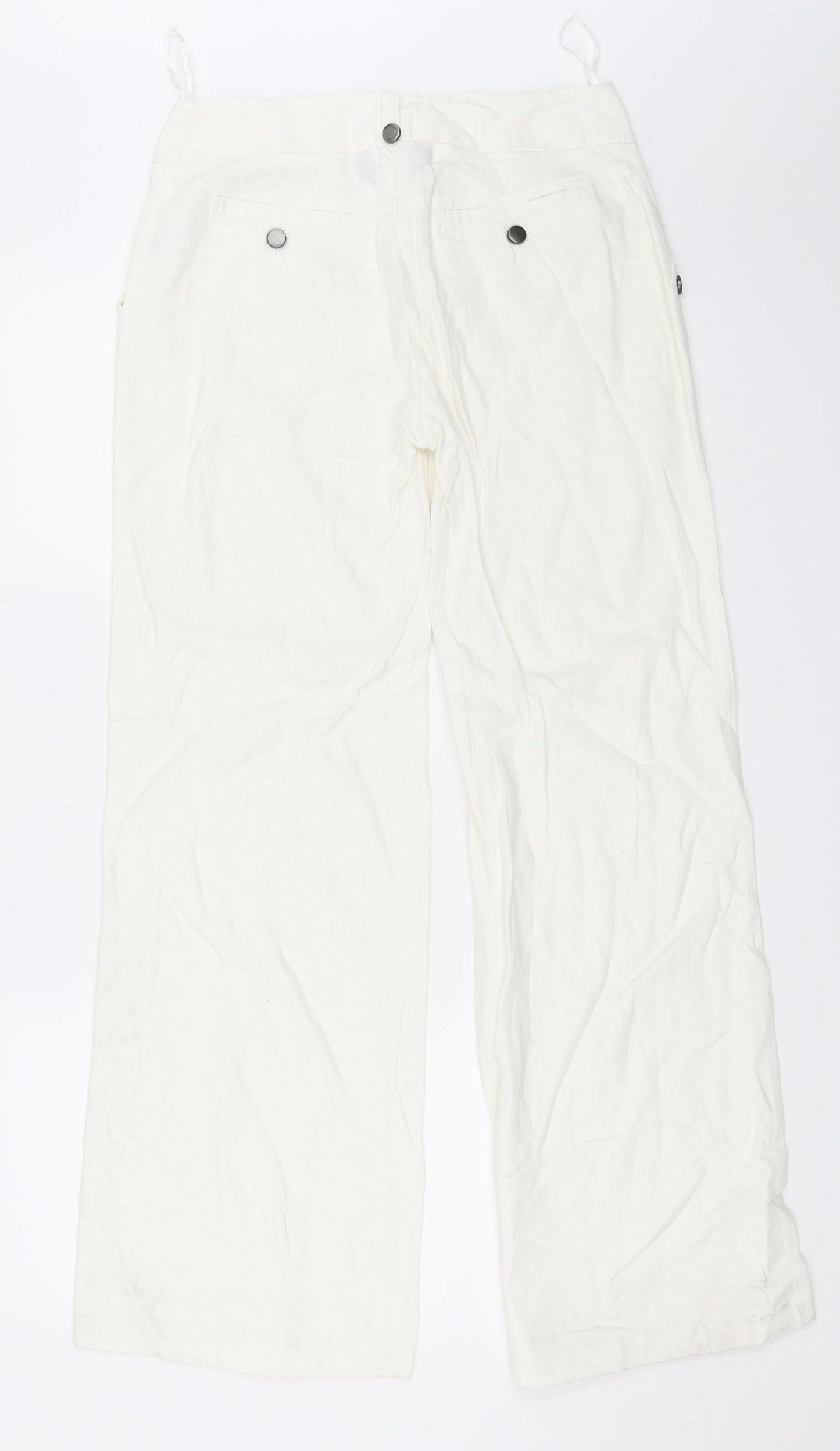 F&F Womens Ivory   Trousers  Size 8 L30 in