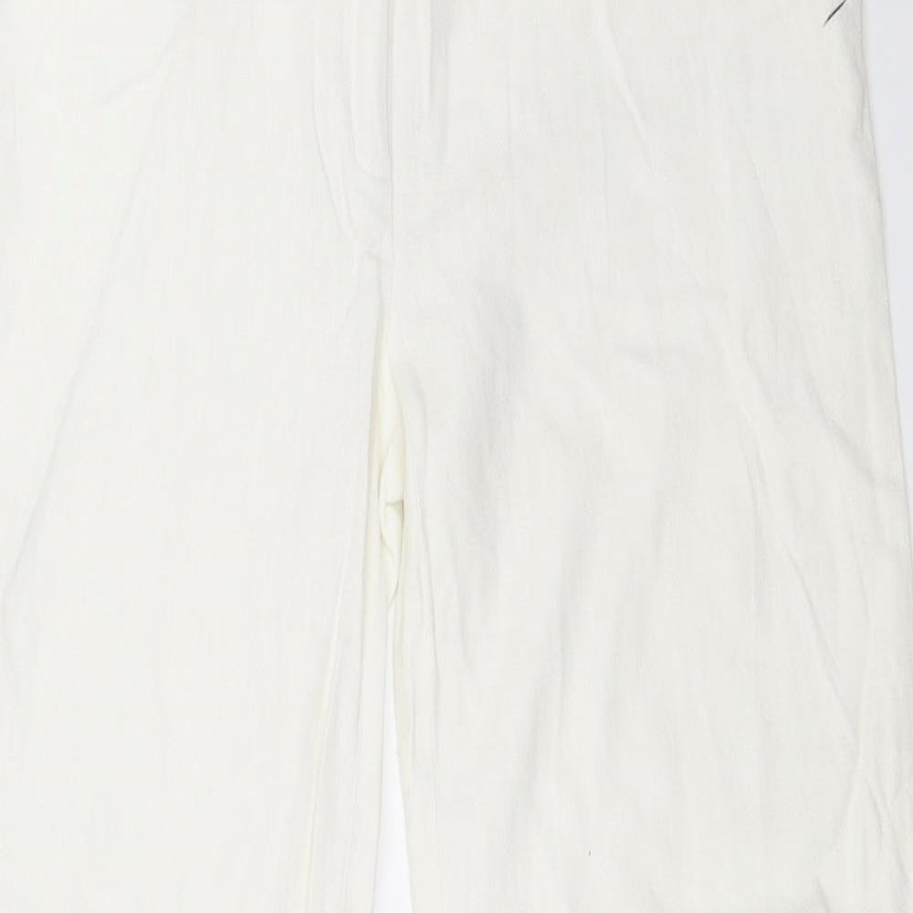 F&F Womens Ivory   Trousers  Size 8 L30 in
