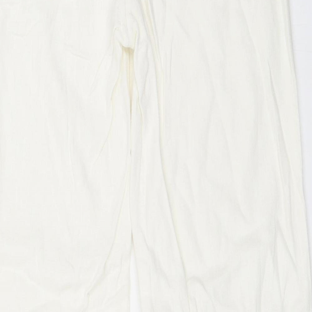 F&F Womens Ivory   Trousers  Size 8 L30 in