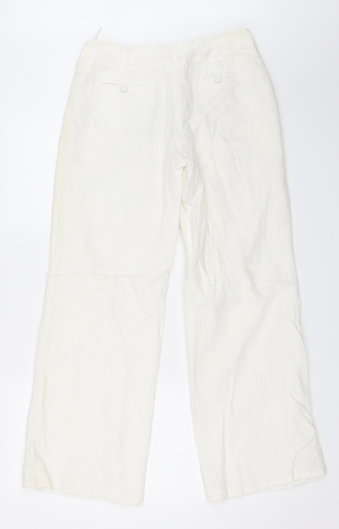 George Womens Ivory   Trousers  Size 10 L29 in