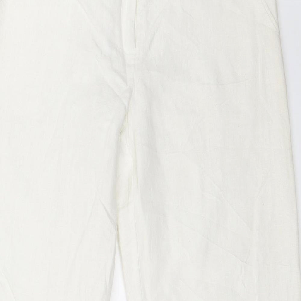 George Womens Ivory   Trousers  Size 10 L29 in