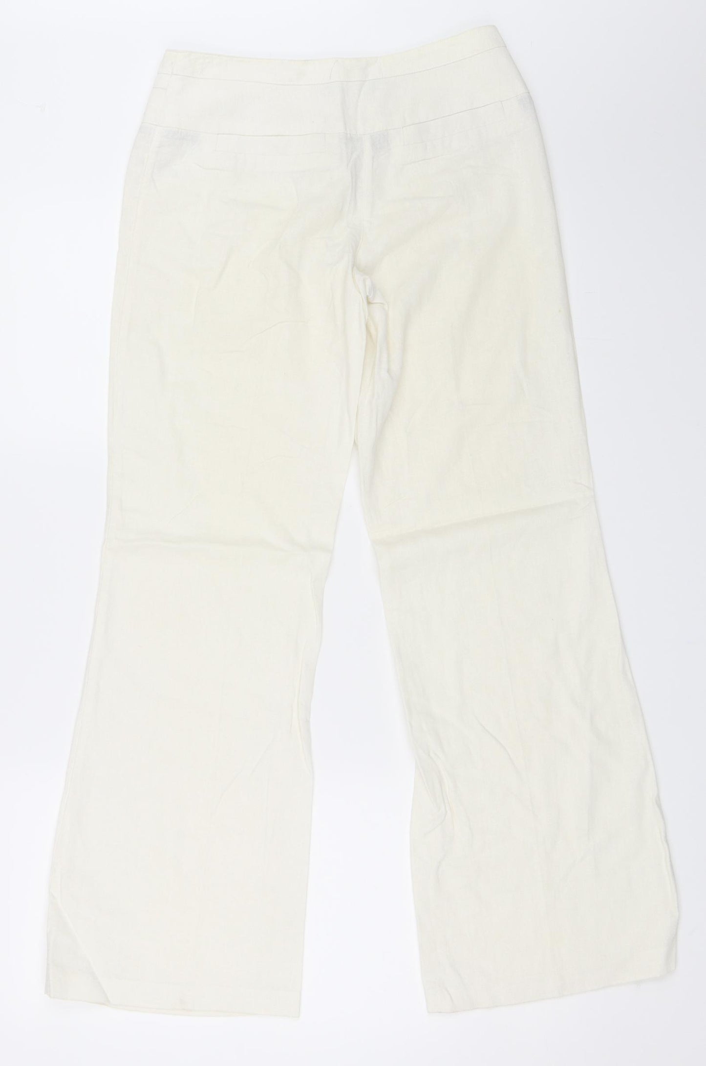 Debenhams Womens White   Trousers  Size 6 L29 in