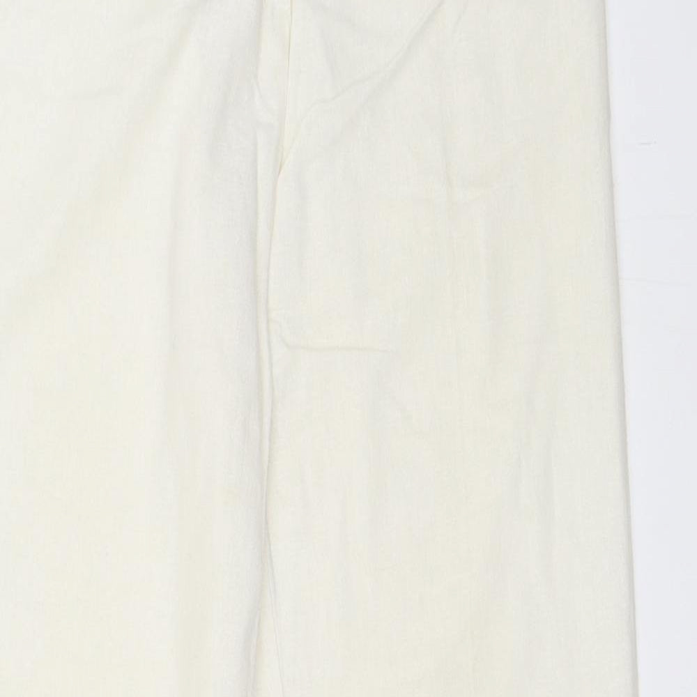 Debenhams Womens White   Trousers  Size 6 L29 in