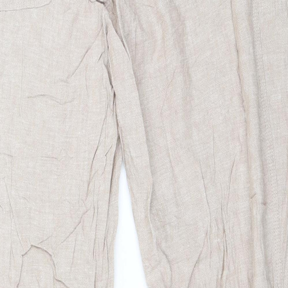 Preworn Womens Beige   Trousers  Size 16 L30 in