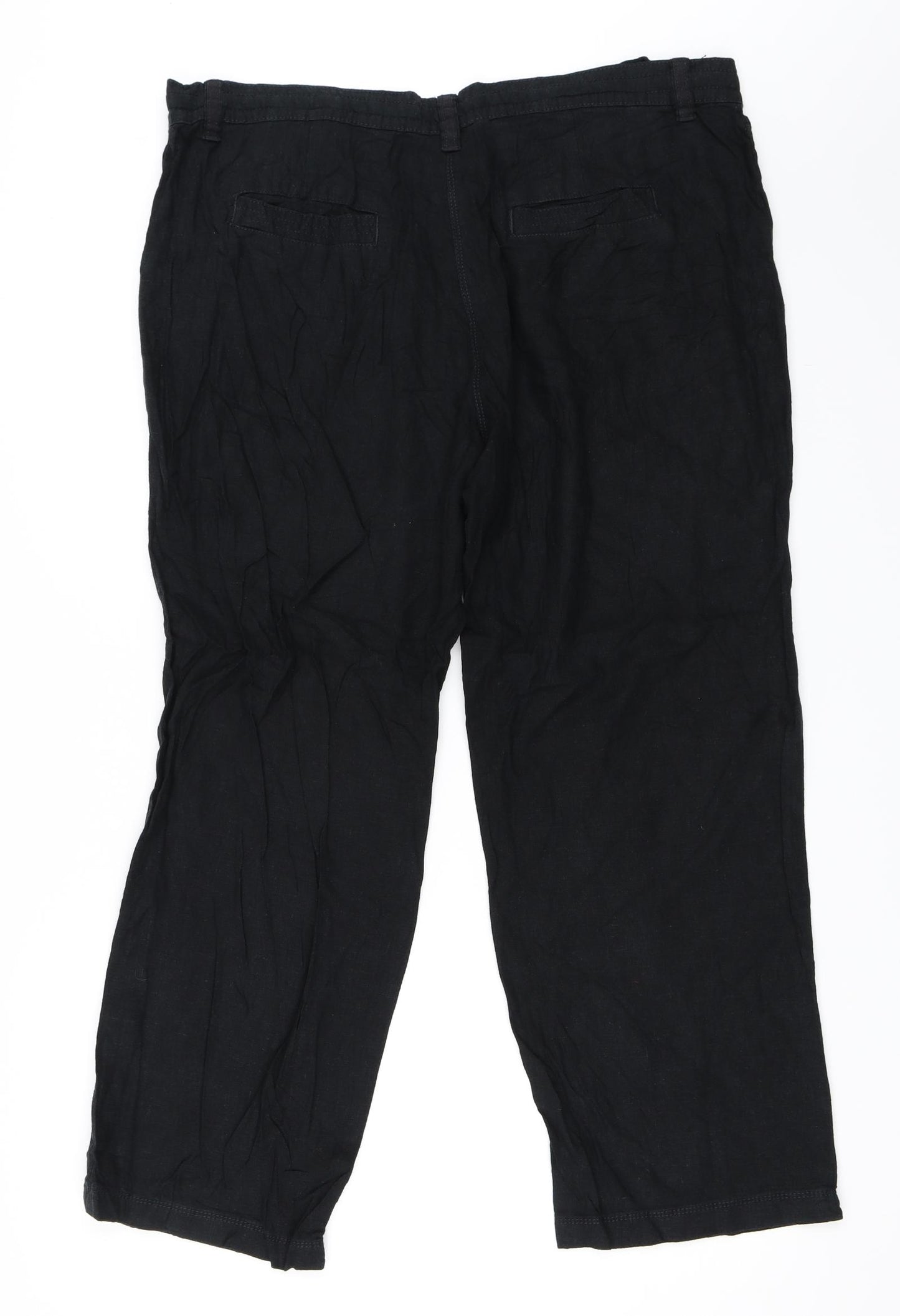 Debenhams Womens Black   Trousers  Size 18 L28 in
