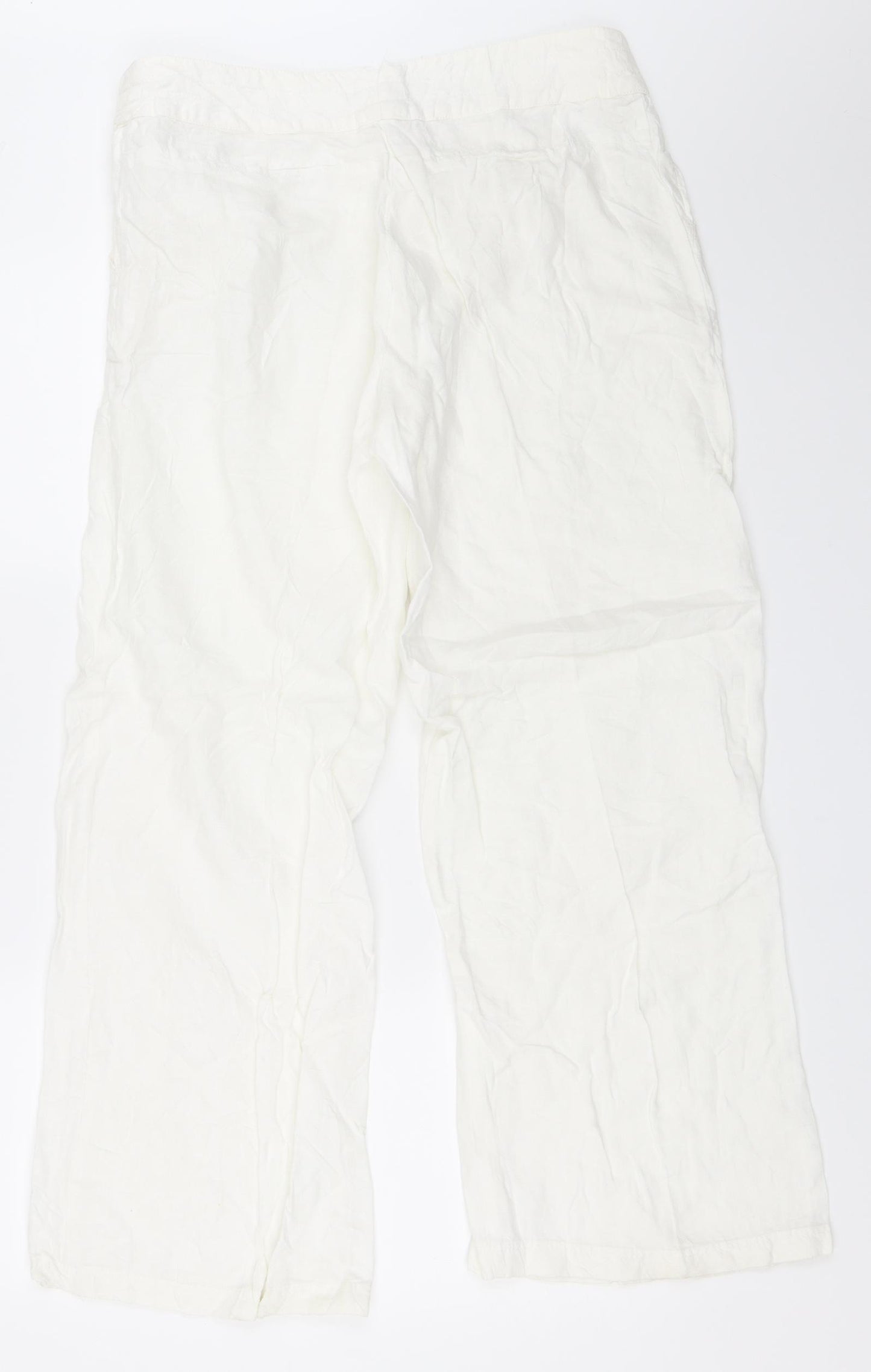 EAST Womens White   Trousers  Size 14 L30 in