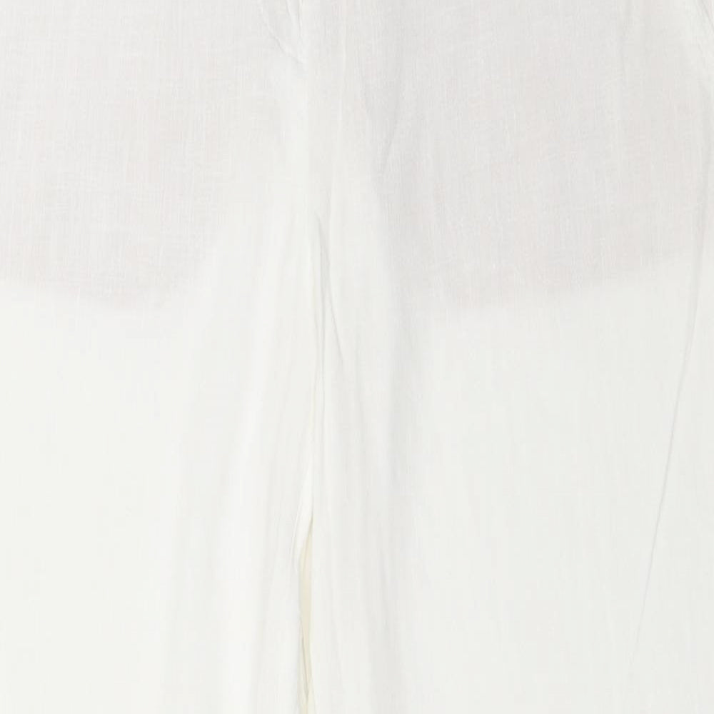 Marks and Spencer Womens Ivory   Trousers  Size 14 L32 in