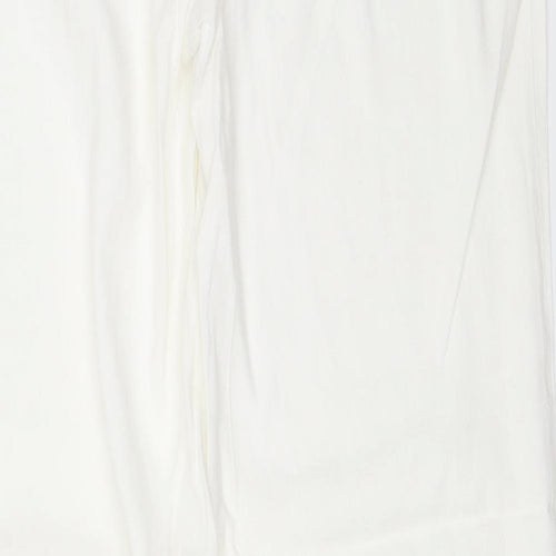 Marks and Spencer Womens Ivory   Trousers  Size 14 L32 in
