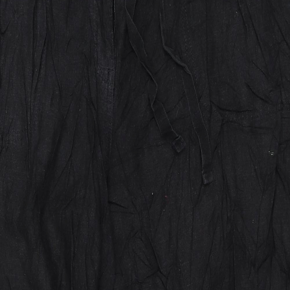 M&Co Womens Black   Trousers  Size 24 L28 in