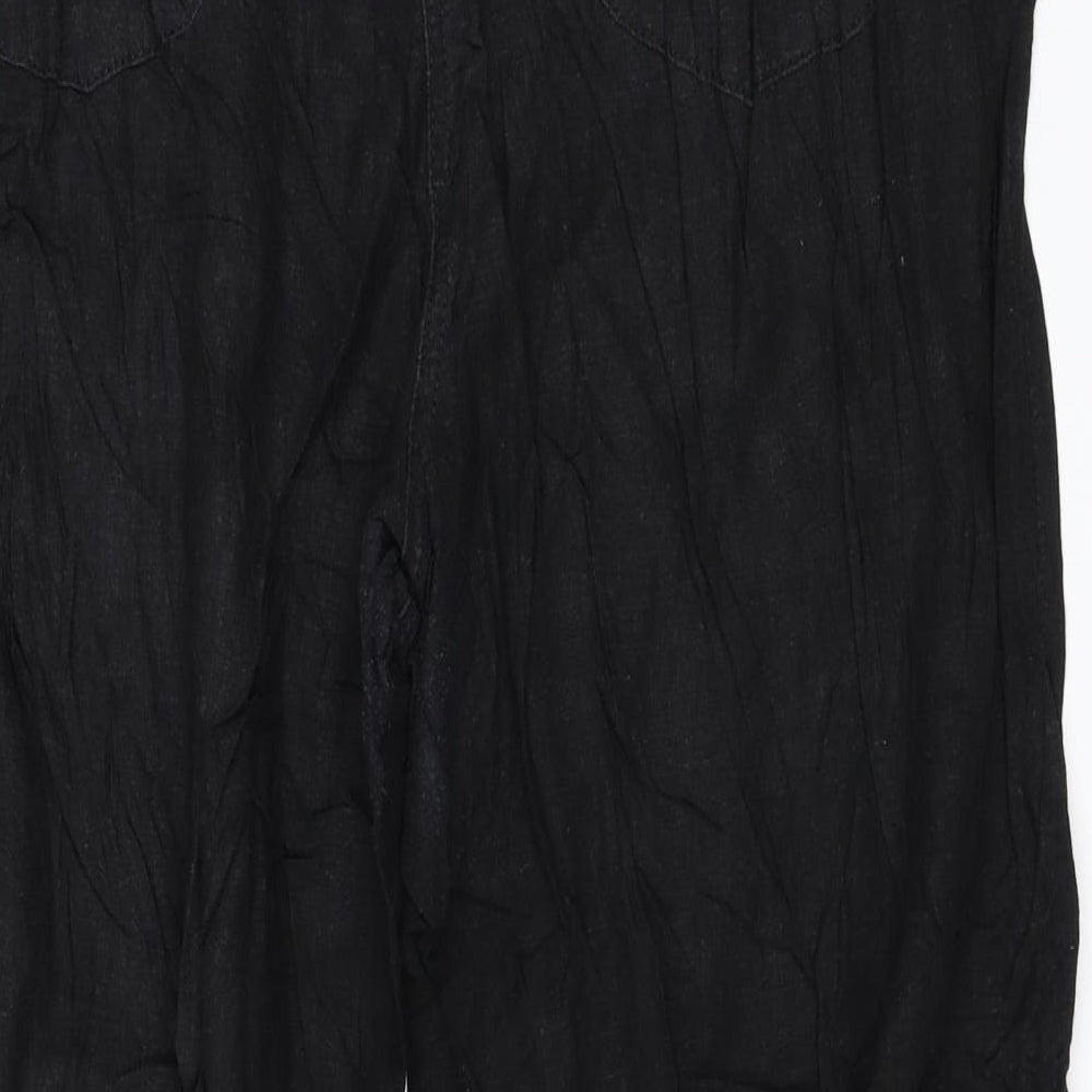 M&Co Womens Black   Trousers  Size 24 L28 in