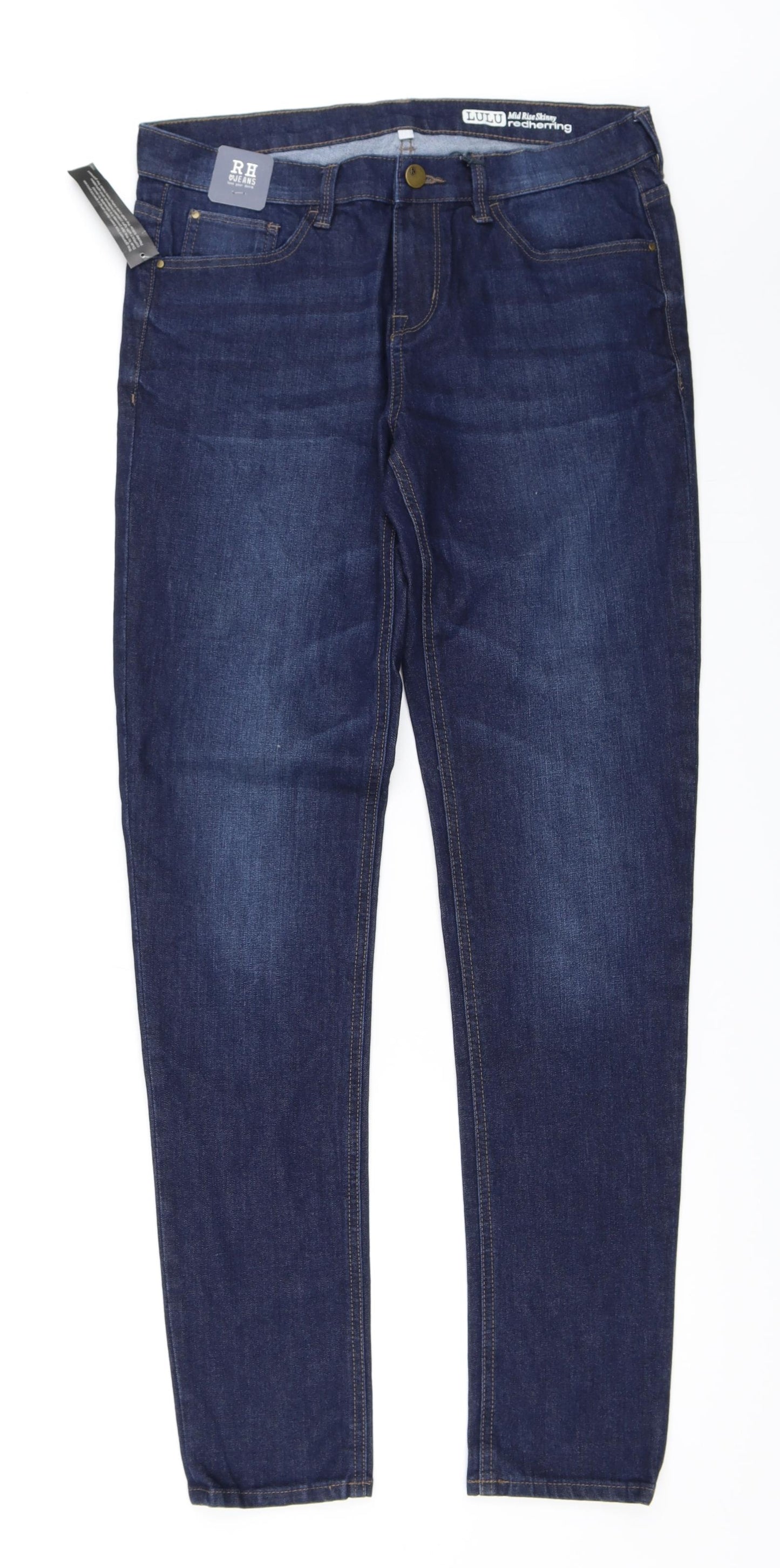 Red Herring Womens Blue  Denim Skinny Jeans Size 12 L31 in