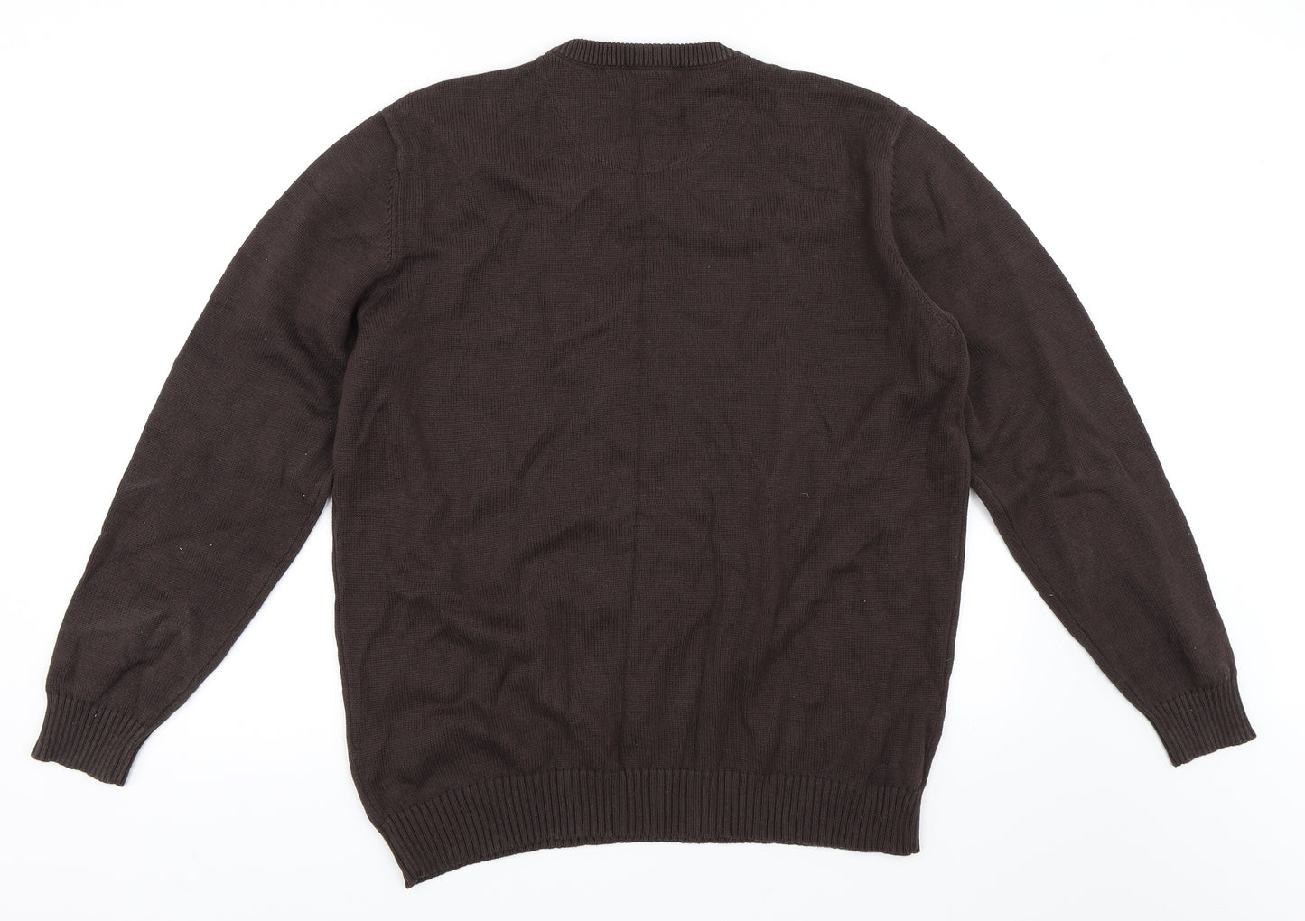 Maine New England Mens Brown   Pullover Jumper Size L
