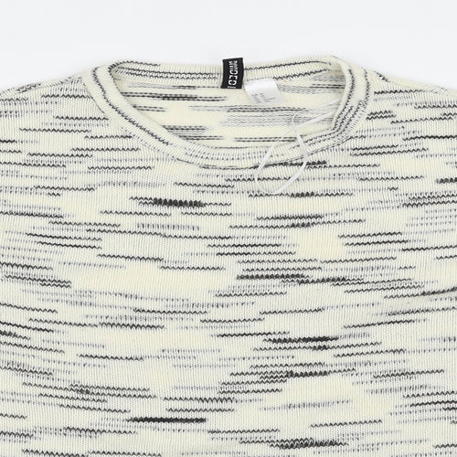 H&M  Womens White   Tunic Jumper Size 4