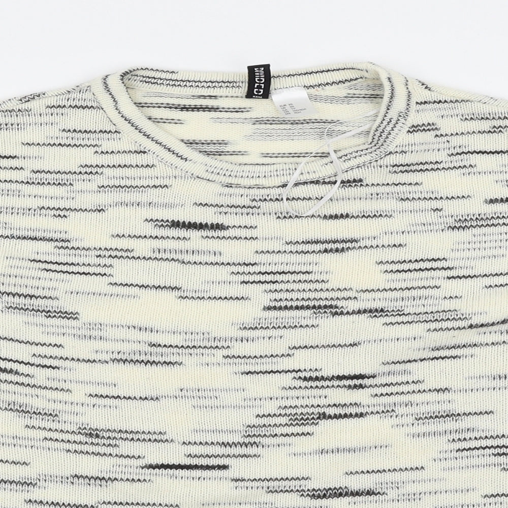 H&M  Womens White   Tunic Jumper Size 4