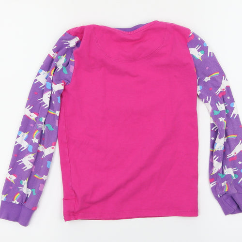 Harry Bear Girls Pink Solid  Top Pyjama Top Size 8 Years  - Unicorns