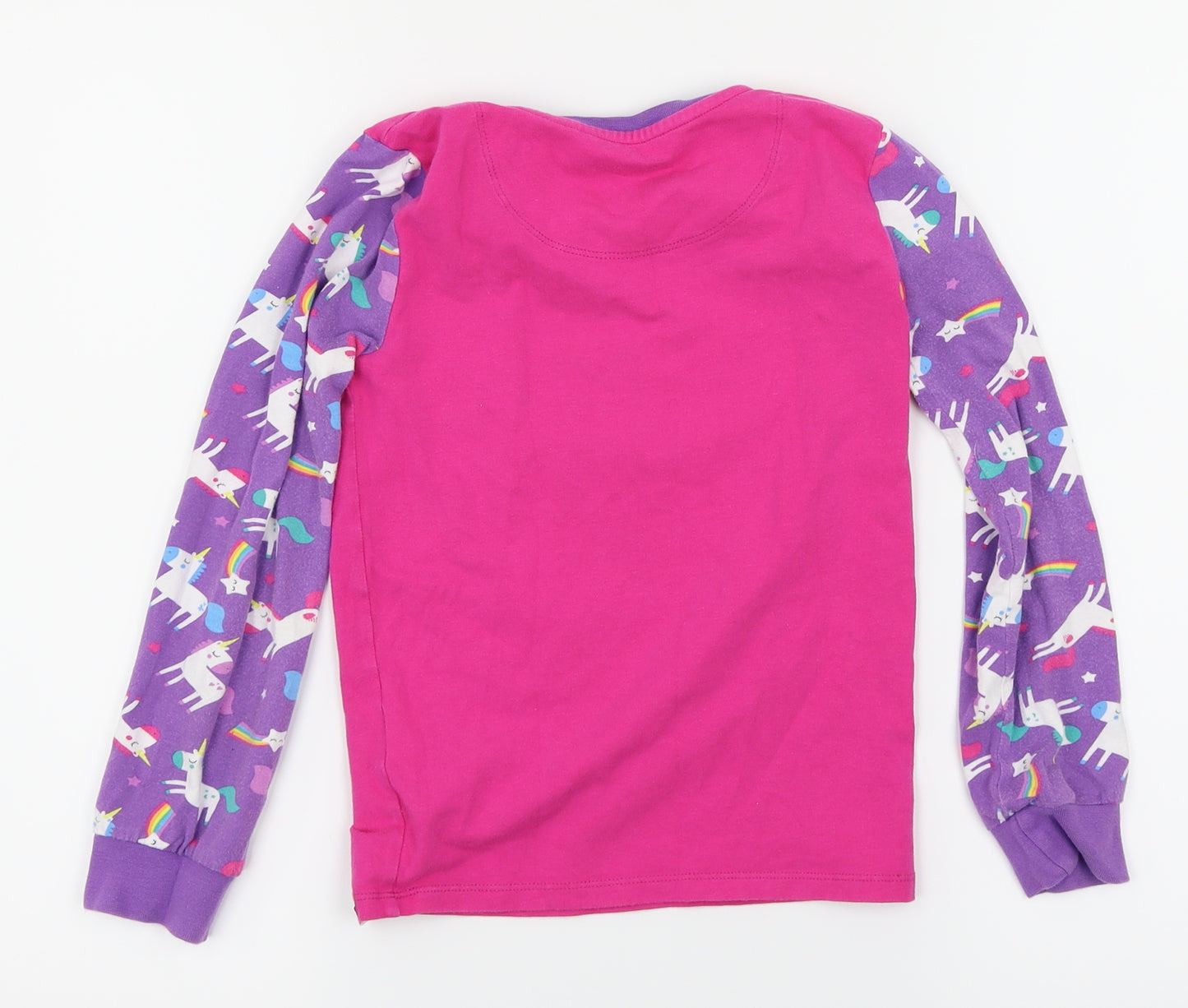 Harry Bear Girls Pink Solid  Top Pyjama Top Size 8 Years  - Unicorns