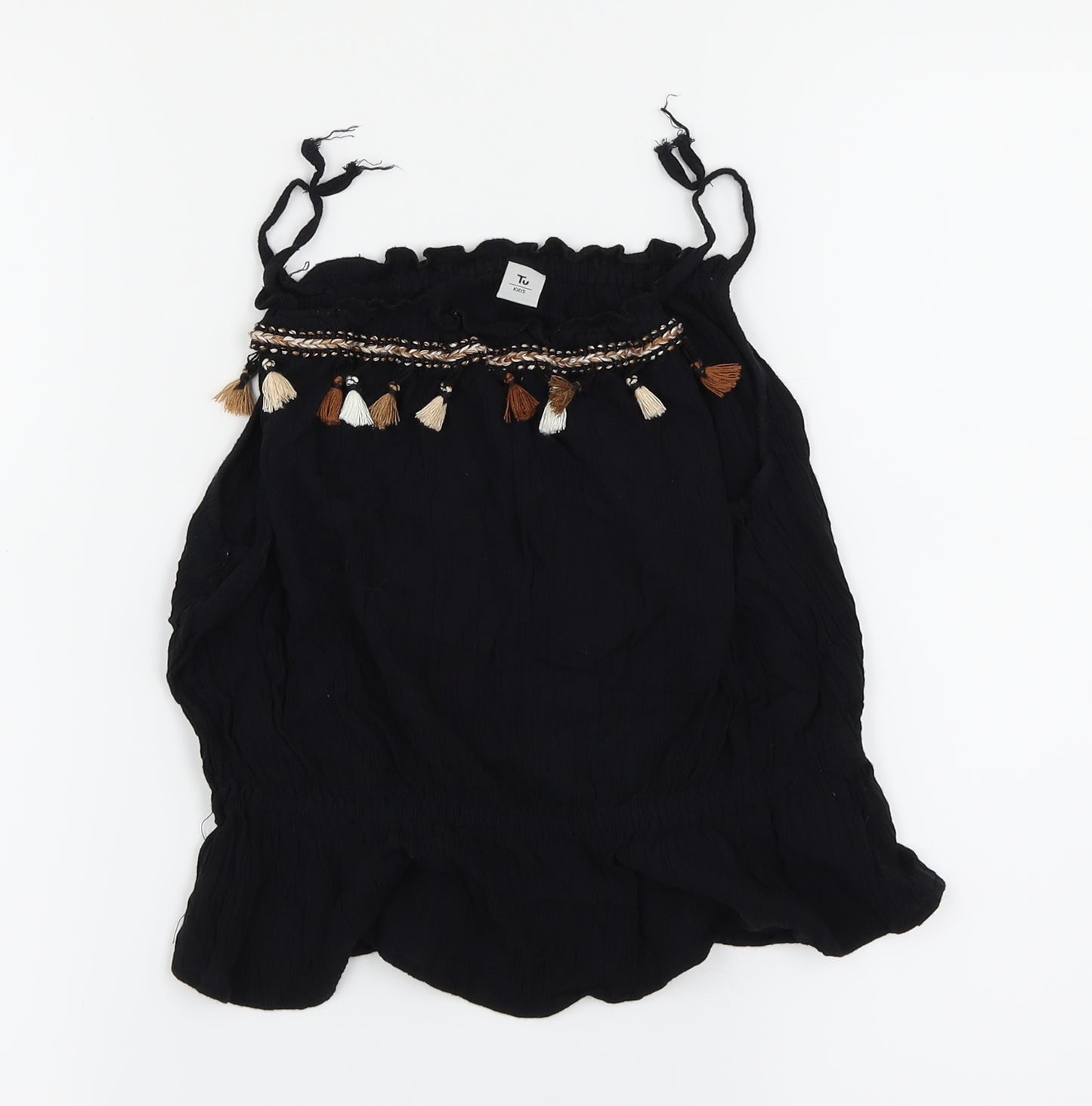 TU Girls Black   Camisole Tank Size 8 Years