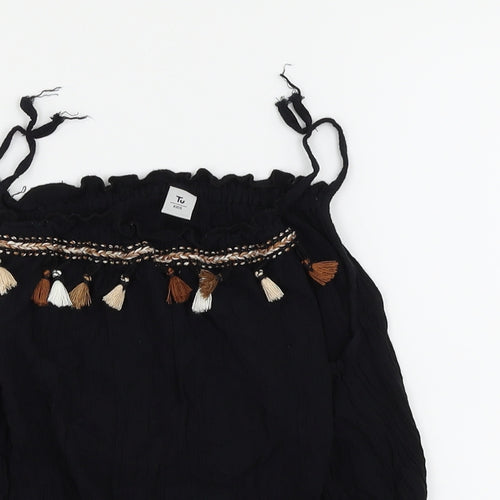 TU Girls Black   Camisole Tank Size 8 Years