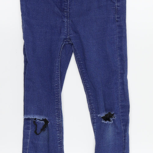 Candy Couture Girls Blue   Skinny Jeans Size 9 Years - Ripped