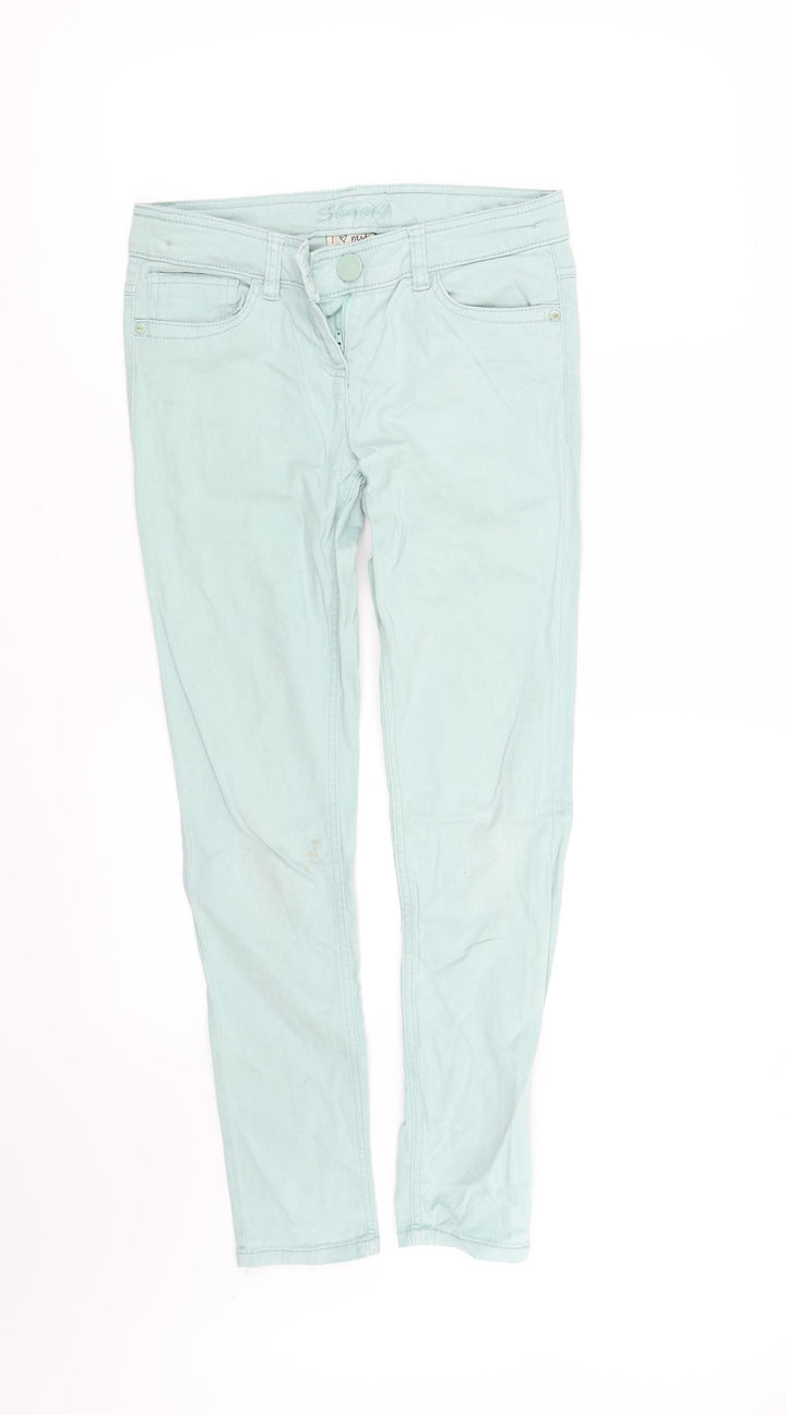 NEXT Girls Green   Straight Jeans Size 12 Years