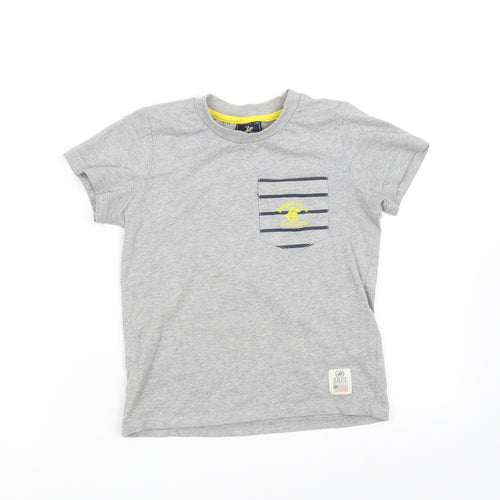 pre worn Boys Grey   Basic Polo Size 7-8 Years