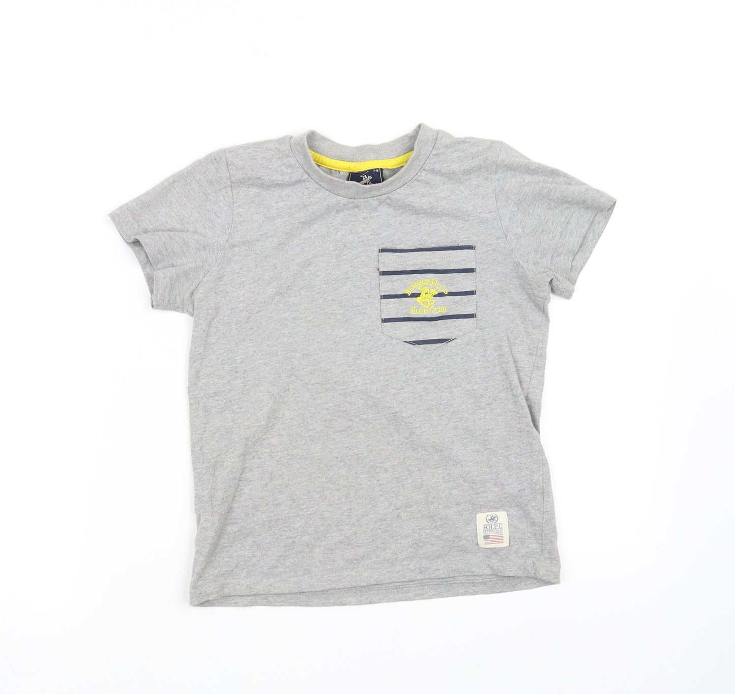 pre worn Boys Grey   Basic Polo Size 7-8 Years