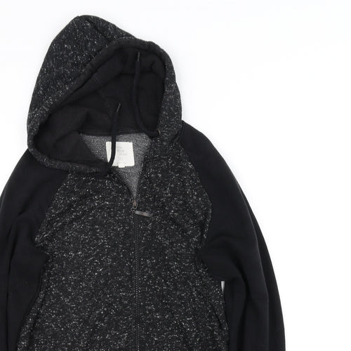 Cedar Wood State Mens Black   Full Zip Hoodie Size XS