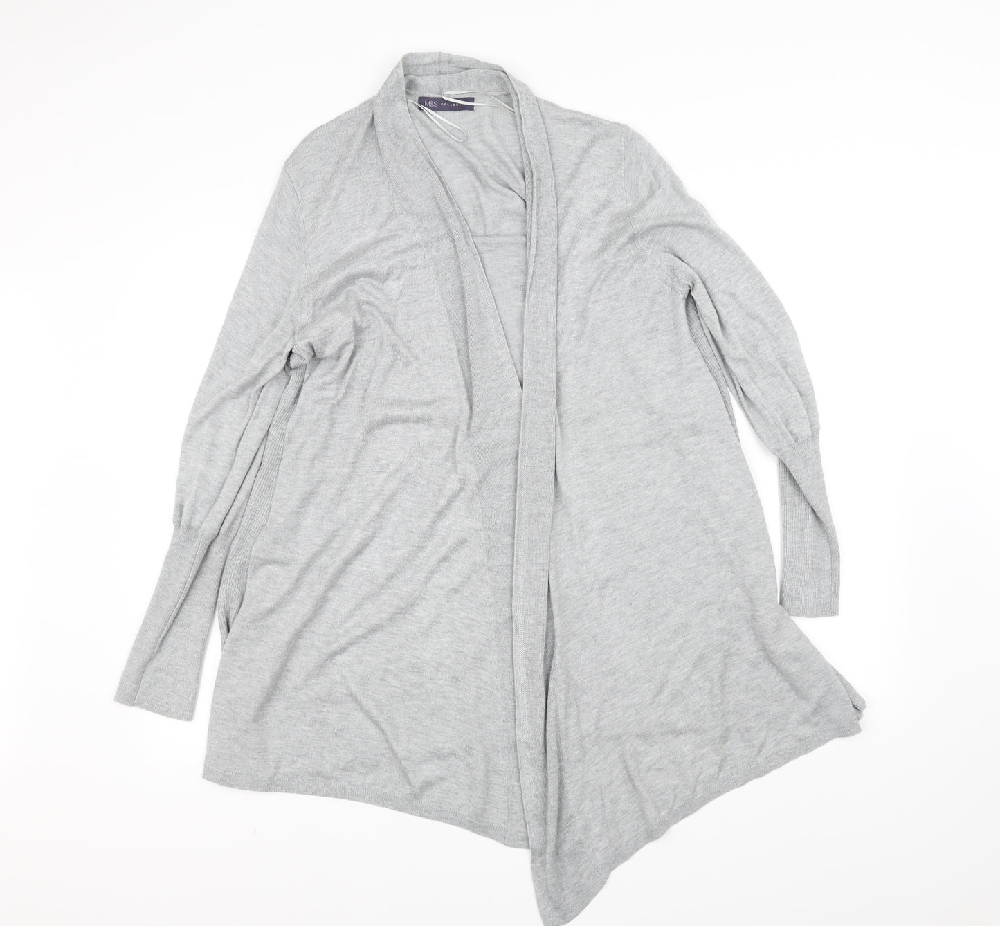 m&s Womens Grey   Cardigan Jumper Size 12