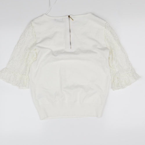 Roman Womens White   Basic Blouse Size 12